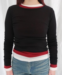 FEKETE | SHEER LONG SLEEVE TEE / シアーロンT(Tシャツ/カットソー)