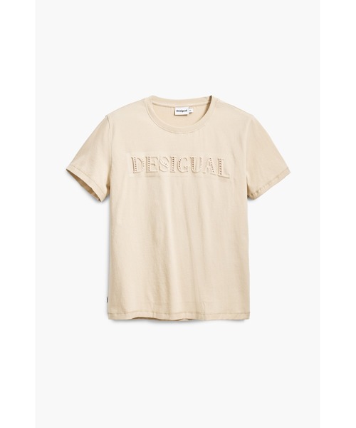 Desigual(デシグアル)の「スタッズロゴTシャツ(Tシャツ/カットソー・レディース・アイボリー・XL/L/M/S/XS)」の2枚目の写真