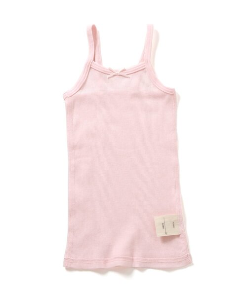 apres les cours（アプレレクール）の「深あきインナーリブキャミソール（インナーウェア/肌着・キッズ・アイボリー/ピンク/ラベンダー/チャコール/オフホワイト・80/130/120/110/100/90）」の5枚目の写真