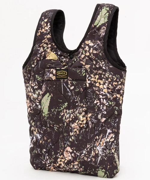 RVCA（ルーカ）の「RVCA メンズ REVERSIBLE RECESSION/ルーカキルティングリバーシブルミニトートエコバッグ（トートバッグ・メンズ・ブラック/ホワイト系その他・FREE）」の20枚目の写真
