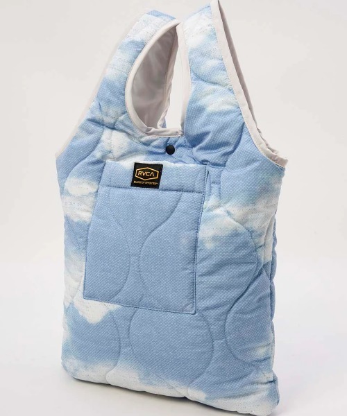 RVCA（ルーカ）の「RVCA メンズ REVERSIBLE RECESSION/ルーカキルティングリバーシブルミニトートエコバッグ（トートバッグ・メンズ・ブラック/ホワイト系その他・FREE）」の3枚目の写真