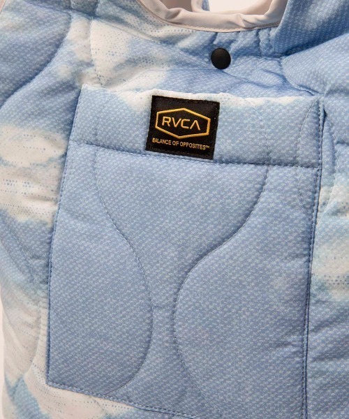 RVCA（ルーカ）の「RVCA メンズ REVERSIBLE RECESSION/ルーカキルティングリバーシブルミニトートエコバッグ（トートバッグ・メンズ・ブラック/ホワイト系その他・FREE）」の12枚目の写真