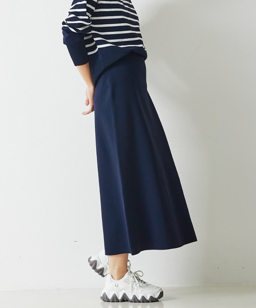 【セットアップ対応】セミフレアニットスカート（スカート）｜abahouse mavie（アバハウスマヴィ）