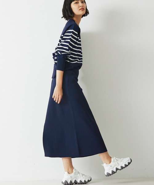 【セットアップ対応】セミフレアニットスカート（スカート）｜abahouse mavie（アバハウスマヴィ）