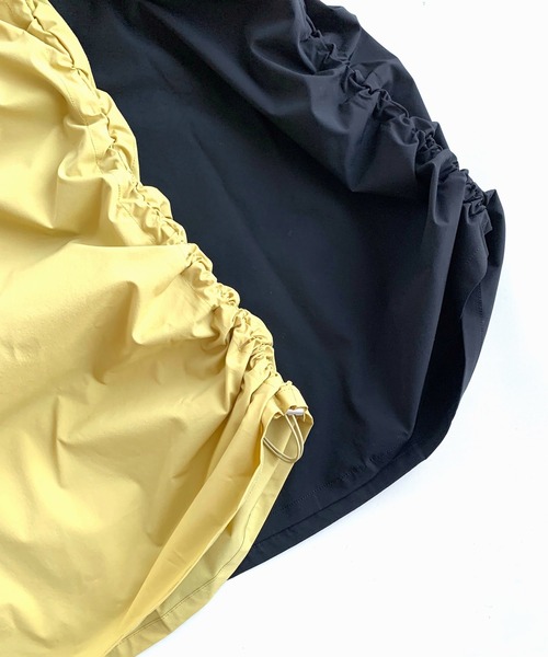 Q（キュー）の「接触冷感　ギャザーワンピース（ワンピース・レディース・ブラック/レモンイエロー・MEDIUM）」の21枚目の写真