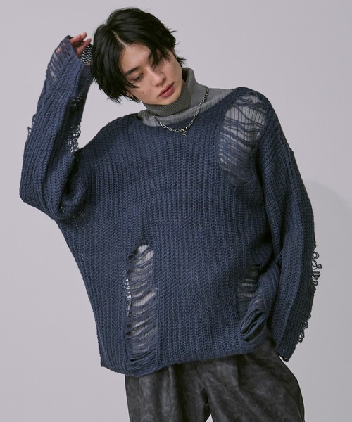 アソートダメージニット（ニット/セーター）｜Ellno Loset（エルノロゼット）