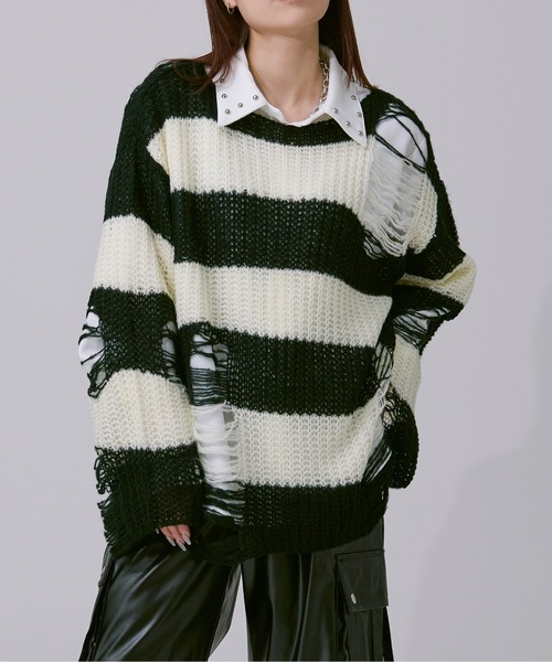 アソートダメージニット（ニット/セーター）｜Ellno Loset（エルノロゼット）