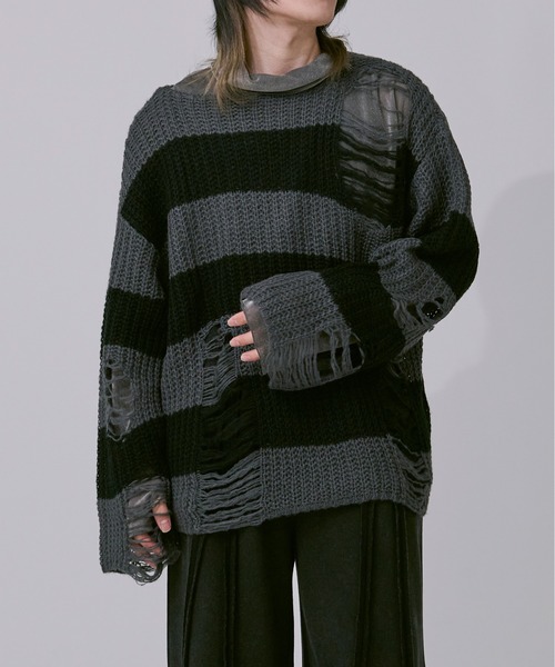 アソートダメージニット（ニット/セーター）｜Ellno Loset（エルノロゼット）