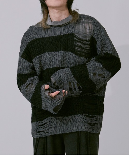 アソートダメージニット（ニット/セーター）｜Ellno Loset（エルノロゼット）