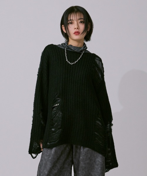 アソートダメージニット（ニット/セーター）｜Ellno Loset（エルノロゼット）