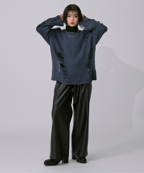 アソートダメージニット（ニット/セーター）｜Ellno Loset（エルノロゼット）