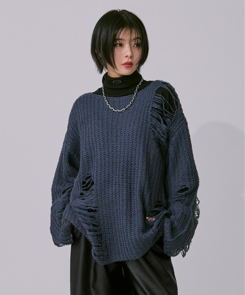 【最終値下げ！！】NOTRE emor ノートルエモア セーター NOTREemor（ノートルエモア）の「back open half knit（ニット