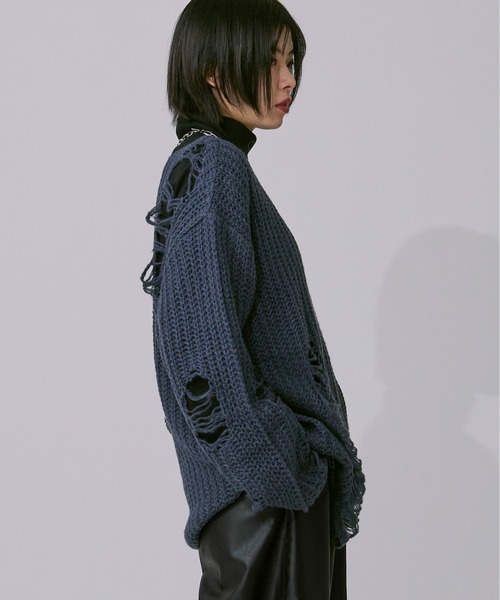 アソートダメージニット（ニット/セーター）｜Ellno Loset（エルノロゼット）