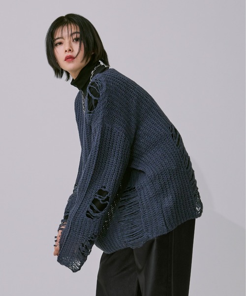アソートダメージニット（ニット/セーター）｜Ellno Loset（エルノロゼット）