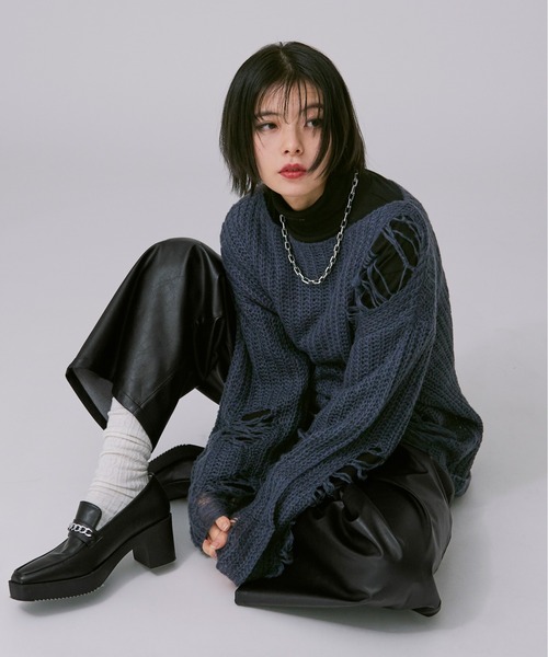 アソートダメージニット（ニット/セーター）｜Ellno Loset（エルノロゼット）