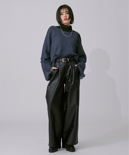 アソートダメージニット（ニット/セーター）｜Ellno Loset（エルノロゼット）