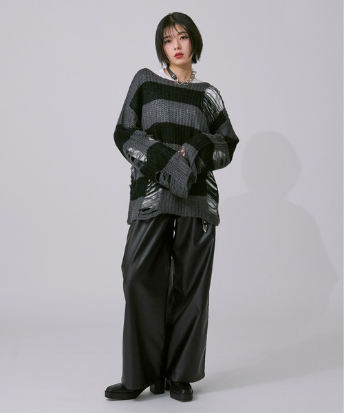 アソートダメージニット（ニット/セーター）｜Ellno Loset（エルノロゼット）