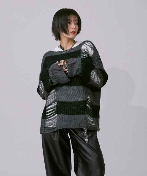 アソートダメージニット（ニット/セーター）｜Ellno Loset（エルノロゼット）