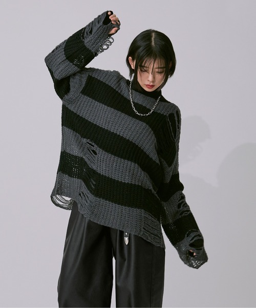 アソートダメージニット（ニット/セーター）｜Ellno Loset（エルノロゼット）