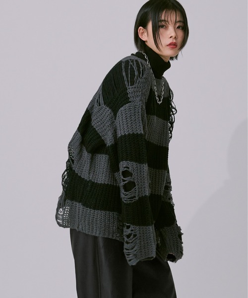 アソートダメージニット（ニット/セーター）｜Ellno Loset（エルノロゼット）