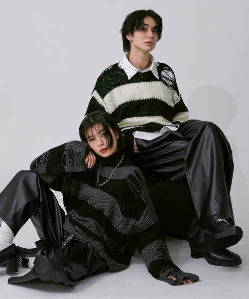 アソートダメージニット（ニット/セーター）｜Ellno Loset（エルノロゼット）