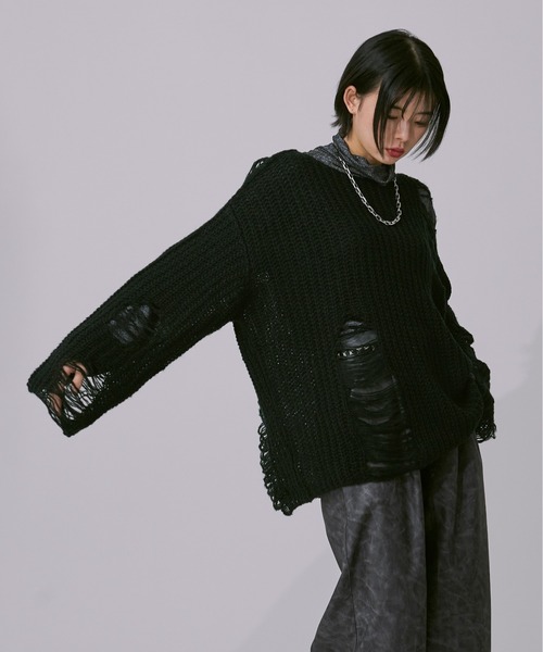 アソートダメージニット（ニット/セーター）｜Ellno Loset（エルノロゼット）