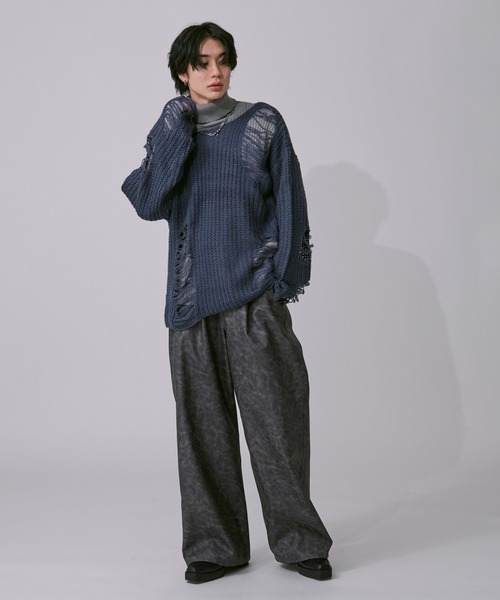 アソートダメージニット（ニット/セーター）｜Ellno Loset（エルノロゼット）