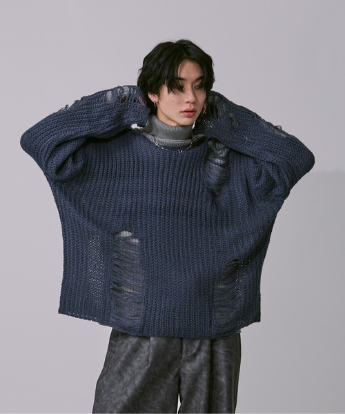 アソートダメージニット（ニット/セーター）｜Ellno Loset（エルノロゼット）