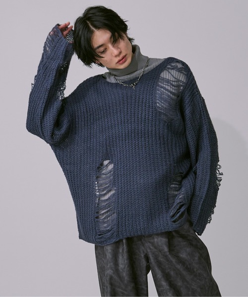 アソートダメージニット（ニット/セーター）｜Ellno Loset（エルノロゼット）