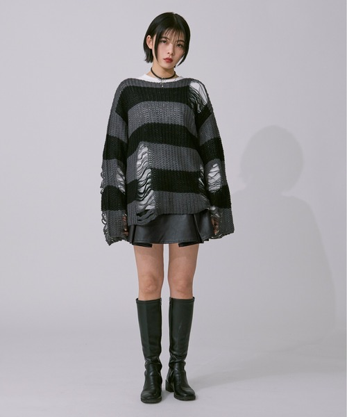 アソートダメージニット（ニット/セーター）｜Ellno Loset（エルノロゼット）