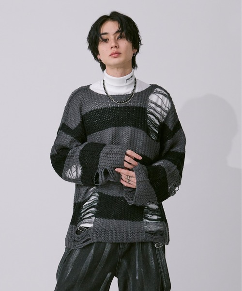 アソートダメージニット（ニット/セーター）｜Ellno Loset（エルノロゼット）