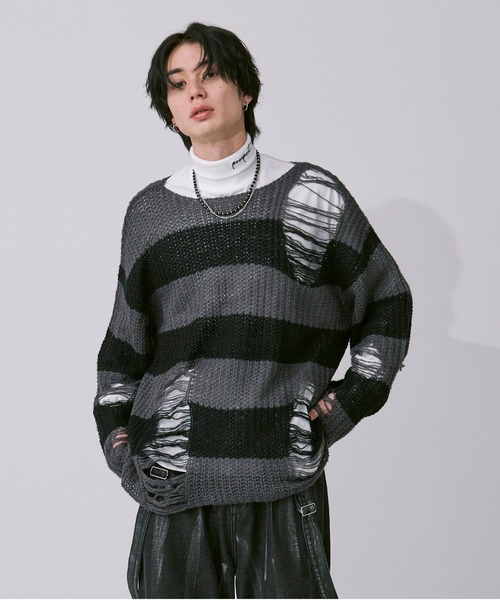 アソートダメージニット（ニット/セーター）｜Ellno Loset（エルノロゼット）