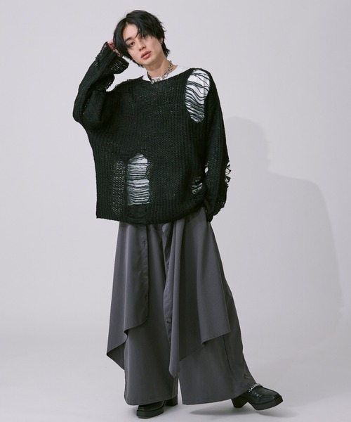 アソートダメージニット（ニット/セーター）｜Ellno Loset（エルノロゼット）