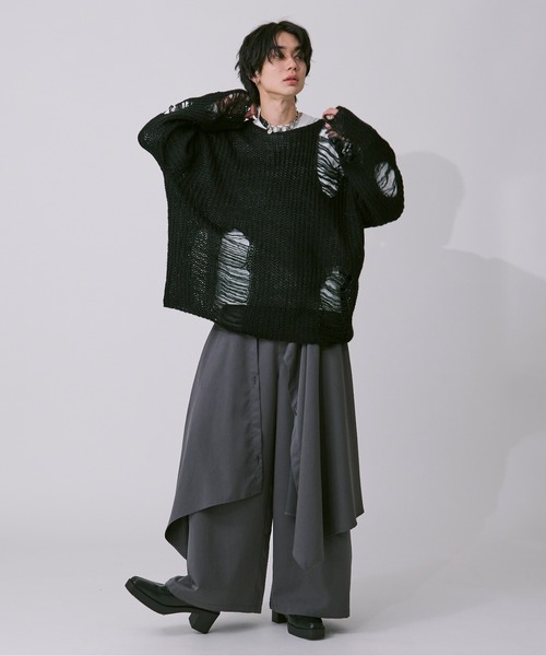 アソートダメージニット（ニット/セーター）｜Ellno Loset（エルノロゼット）