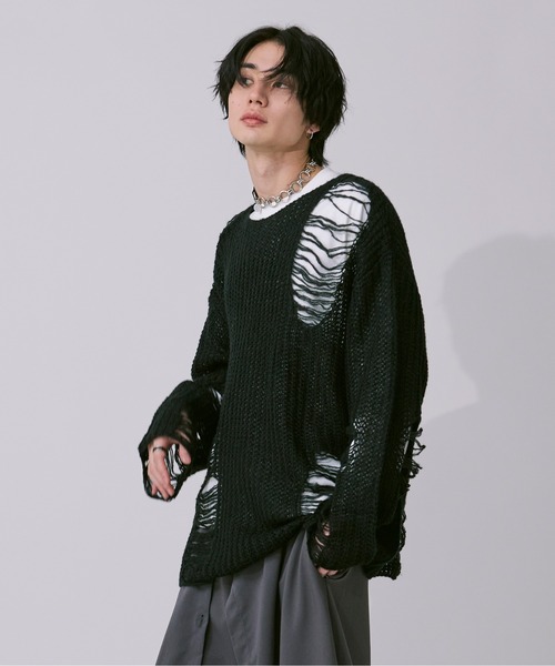 アソートダメージニット（ニット/セーター）｜Ellno Loset（エルノロゼット）