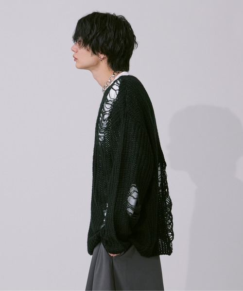 アソートダメージニット（ニット/セーター）｜Ellno Loset（エルノロゼット）