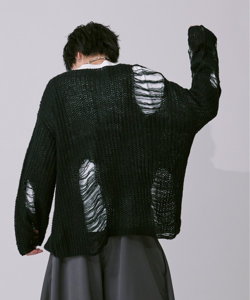 アソートダメージニット（ニット/セーター）｜Ellno Loset（エルノロゼット）