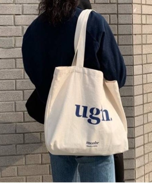 Teem Store(チームストア)の「【A4対応】【大容量】レタリングトートバッグ(トートバッグ・レディース・ブラック/グリーン/ネイビー・F)」の9枚目の写真