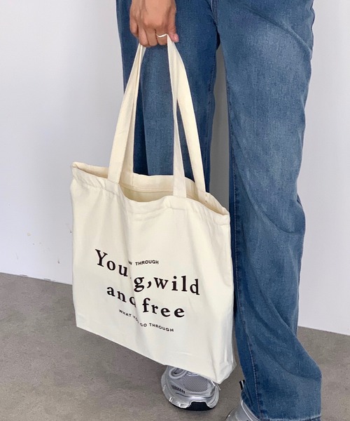 Teem Store(チームストア)の「【A4対応】【大容量】レタリングトートバッグ(トートバッグ・レディース・ブラック/グリーン/ネイビー・F)」の20枚目の写真