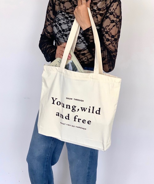 Teem Store(チームストア)の「【A4対応】【大容量】レタリングトートバッグ(トートバッグ・レディース・ブラック/グリーン/ネイビー・F)」の22枚目の写真