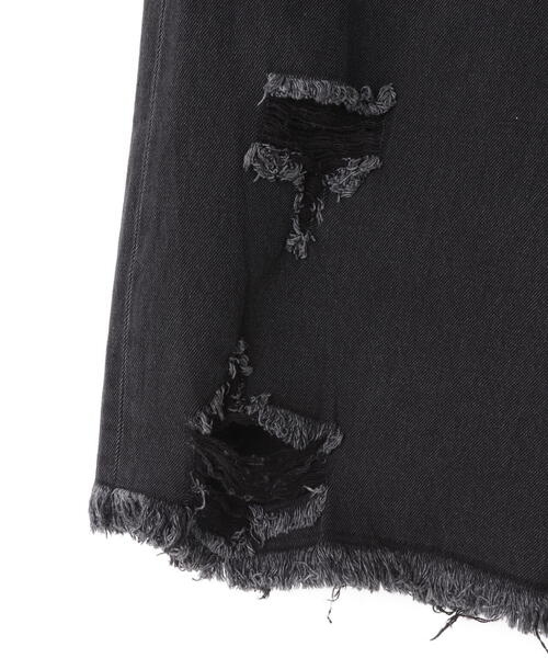 DANKE SCHON(ダンケシェーン)の「【WEB&DEPOT限定】DankeSchon/ダンケシェーン/DESTROY DENIM SHORTS(デニムパンツ・メンズ・グレー/ブラック・S/M/L)」の13枚目の写真