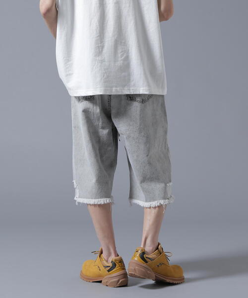 DANKE SCHON(ダンケシェーン)の「【WEB&DEPOT限定】DankeSchon/ダンケシェーン/DESTROY DENIM SHORTS(デニムパンツ・メンズ・グレー/ブラック・S/M/L)」の21枚目の写真
