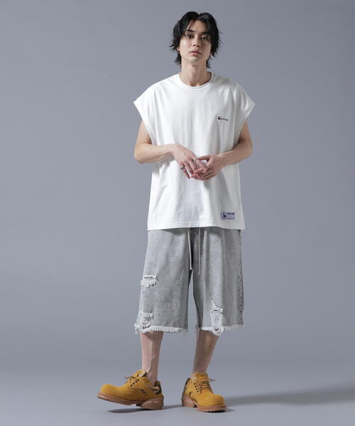 DANKE SCHON(ダンケシェーン)の「【WEB&DEPOT限定】DankeSchon/ダンケシェーン/DESTROY DENIM SHORTS(デニムパンツ・メンズ・グレー/ブラック・S/M/L)」の22枚目の写真
