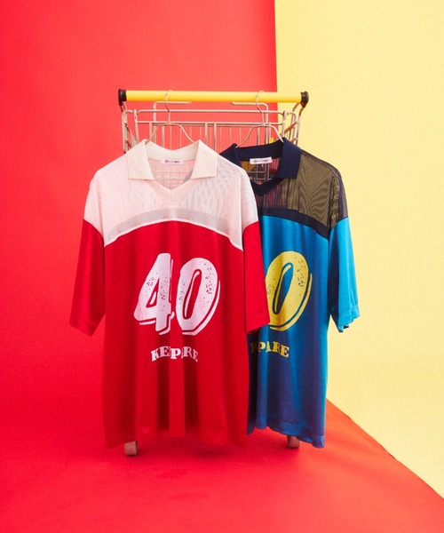 What Is Heart(ワットイズハート)の「uniform T-shirt - ユニフォームTシャツ -(Tシャツ/カットソー・レディース・レッド/ネイビー・SMALL/MEDIUM)」の12枚目の写真
