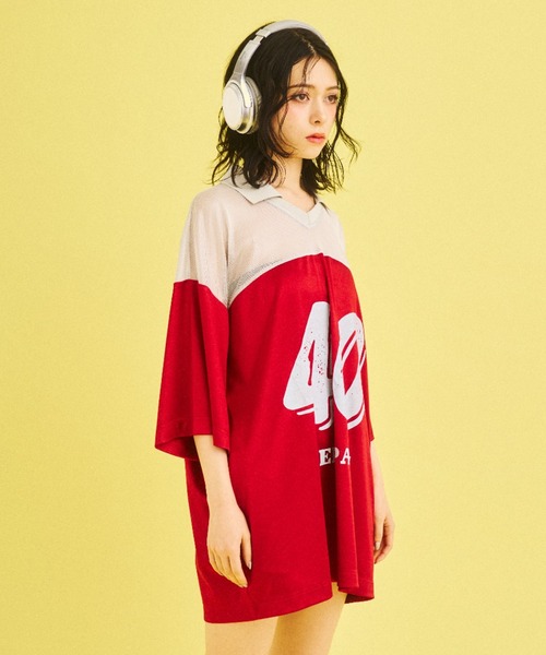 What Is Heart(ワットイズハート)の「uniform T-shirt - ユニフォームTシャツ -(Tシャツ/カットソー・レディース・レッド/ネイビー・SMALL/MEDIUM)」の18枚目の写真