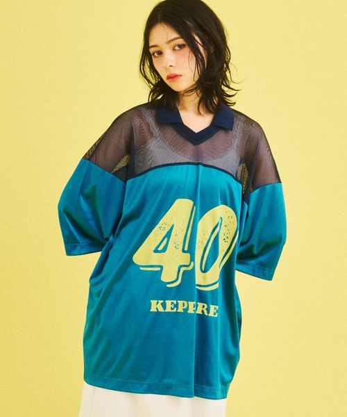 What Is Heart(ワットイズハート)の「uniform T-shirt - ユニフォームTシャツ -(Tシャツ/カットソー・レディース・レッド/ネイビー・SMALL/MEDIUM)」の14枚目の写真