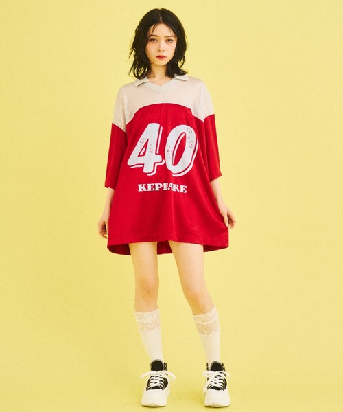 What Is Heart(ワットイズハート)の「uniform T-shirt - ユニフォームTシャツ -(Tシャツ/カットソー・レディース・レッド/ネイビー・SMALL/MEDIUM)」の19枚目の写真