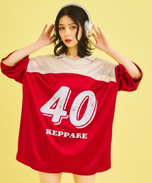 What Is Heart(ワットイズハート)の「uniform T-shirt - ユニフォームTシャツ -(Tシャツ/カットソー・レディース・レッド/ネイビー・SMALL/MEDIUM)」の17枚目の写真