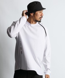 〔BLACK LABEL〕SORONA PONTE 3-EMBLEM L/SL TEE:ポンチ素材 スリーエンブレム ロンT