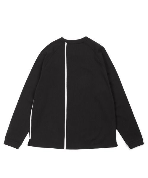 The DUFFER of ST.GEORGE（ザダファーオブセントジョージ）の「〔BLACK LABEL〕SORONA PONTE 3-EMBLEM L/SL TEE：ポンチ素材 スリーエンブレム ロンT（Tシャツ/カットソー・メンズ・ホワイト/ブラック・SMALL/MEDIUM/LARGE/X-LARGE）」の12枚目の写真